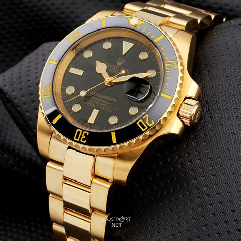 gold black rolex logo|rolex submariner gold price.